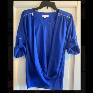 Royal blue Calvin Klein dressy blouse